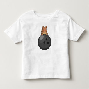 Squirrel at Bowling with Bowling ball Toddler T-Shirt