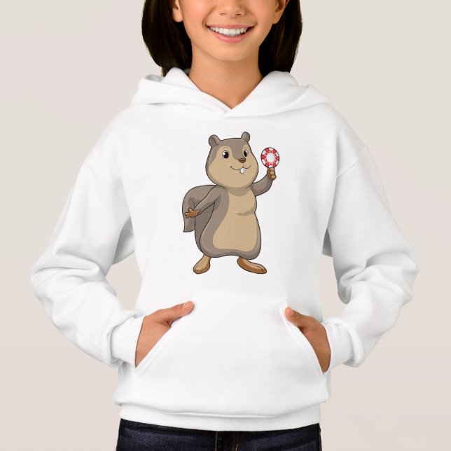 Squirrel at Poker with Poker chips (Front)