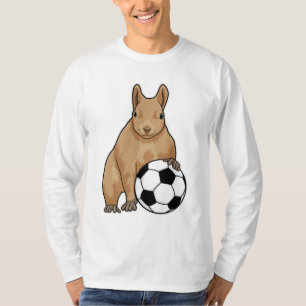 Squirrel at Soccer Sports T-Shirt