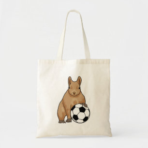 Squirrel at Soccer Sports Tote Bag