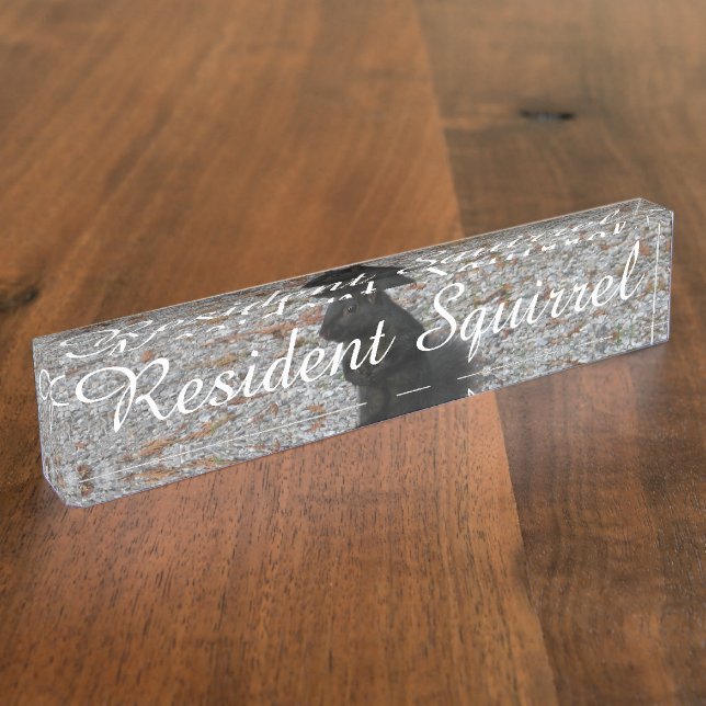 Squirrel Attitude Nameplate (Side)