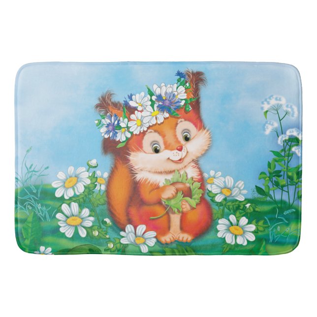 Squirrel Bath Mat (Front)