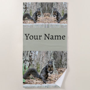 Squirrel Beach Towel