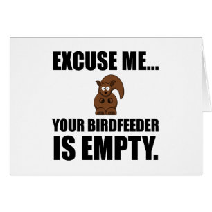 Squirrel Birdfeeder Empty