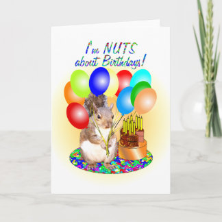Squirrel Birthday Card