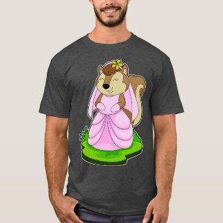 Squirrel Bride Flower Wedding T-Shirt