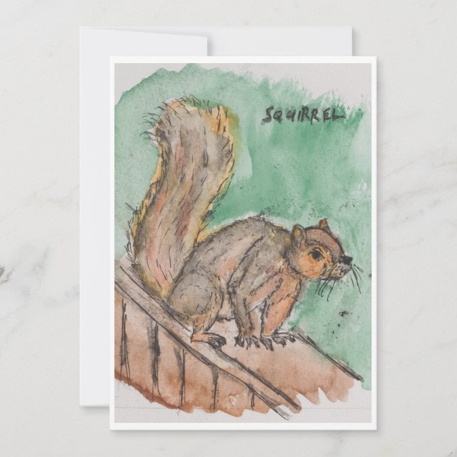 Squirrel Card (Front)