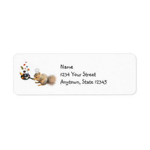 Squirrel Chef Return Address Labels