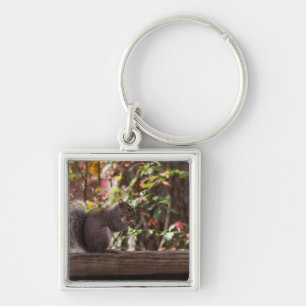 Squirrel Chow Time Key Ring