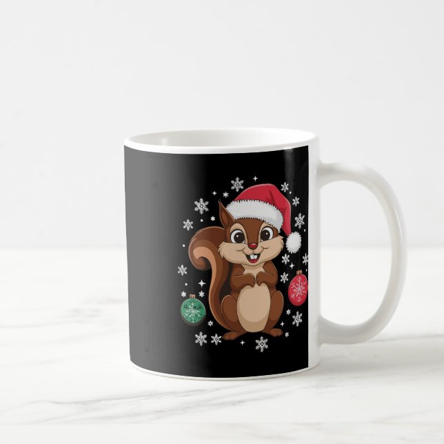 Squirrel Christmas Christmas Xmas Pyjamas  Coffee Mug (Right)