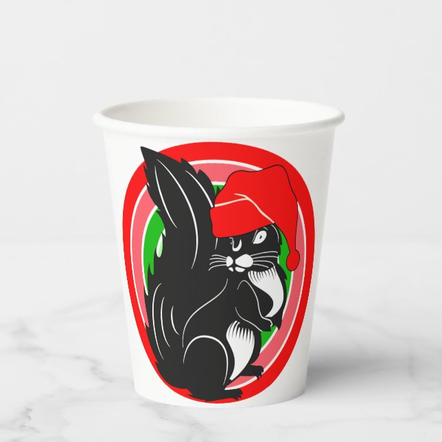 squirrel christmas gifts paper cups (Front)