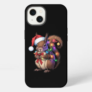 Squirrel Christmas Lights Xmas Party Family iPhone 13 Case