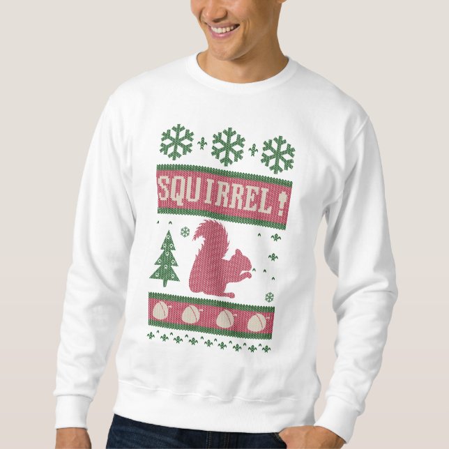 Squirrel Christmas Sweatshirt (Front)