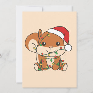 Squirrel Christmas Winter Animals Holiday Squirrel
