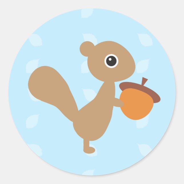 Squirrel! Classic Round Sticker (Front)