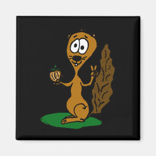 squirrel comic magnet
