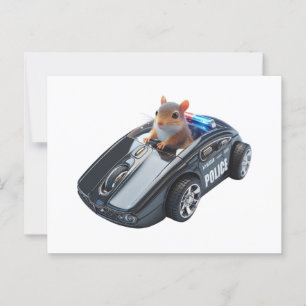 Squirrel Cop in Action: Stop or I’ll click you! Postcard