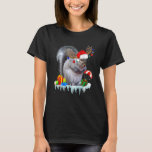 Squirrel Costume Santa Lights Hat Snowman Christma T-Shirt<br><div class="desc">Squirrel Costume Santa Lights Hat Snowman Christmas Tree</div>