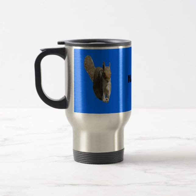 Squirrel Custom Travel Mug (Left)