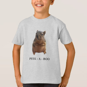 Squirrel Customizable Personalize Kid's T-Shirt 