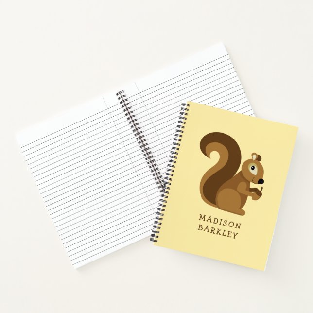 Squirrel Cute Kid's Woodland Notebook (Inside)
