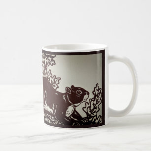 Squirrel Design in Brown and White Elegant Mug