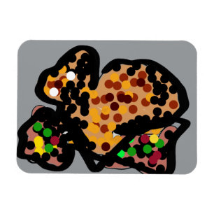 Squirrel dot art  magnet