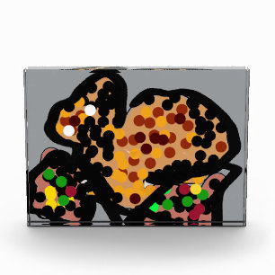 Squirrel dot art photo block