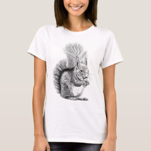 Squirrel Drawing T-Shirt