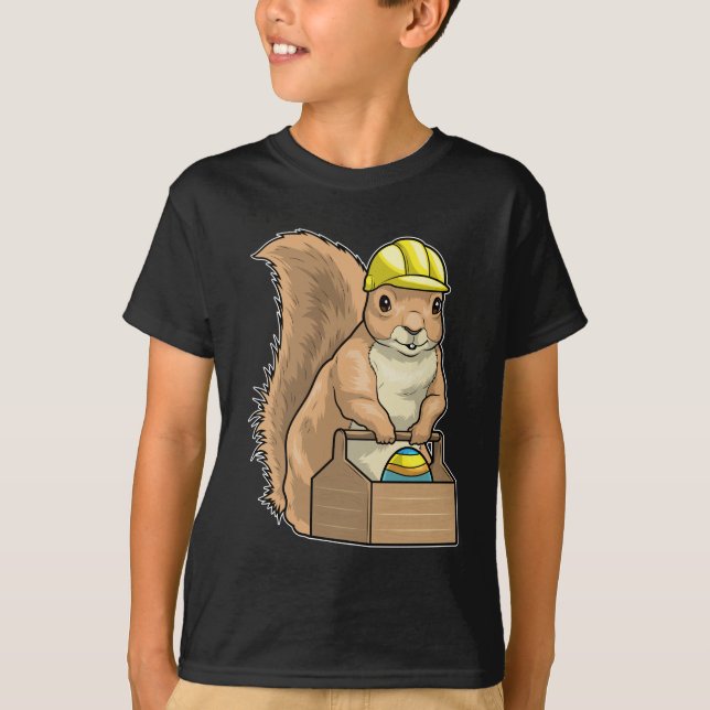 Squirrel Easter Easter egg Craftsman T-Shirt (Front)