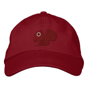 Squirrel Embroidered Hat