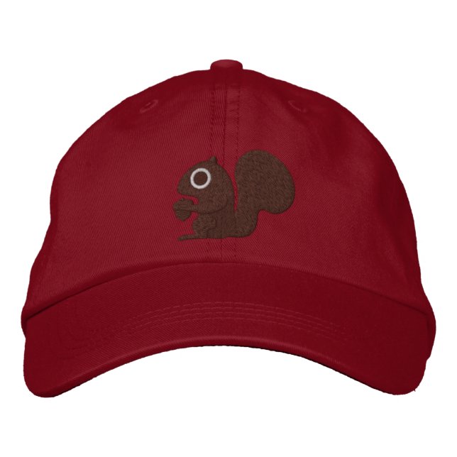 Squirrel Embroidered Hat (Front)