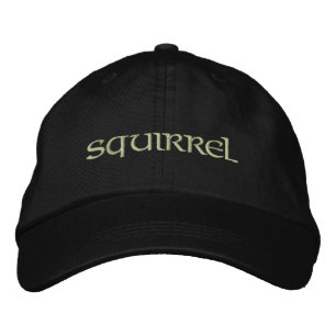 Squirrel Embroidered Hat