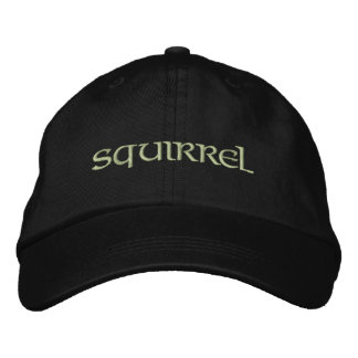 Squirrel Embroidered Hat