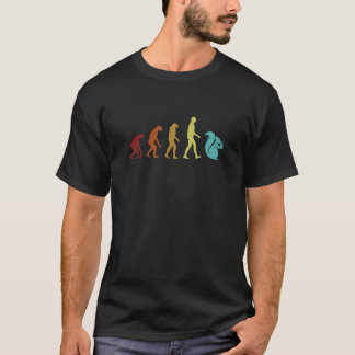 Squirrel Evolution Fox Eastern Grey Japanese Squir T-Shirt