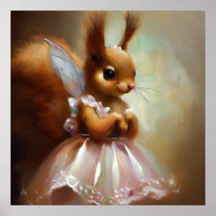Squirrel Fairy Poster