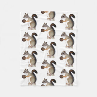 Squirrel Fleece Blanket