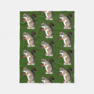 Squirrel Fleece Blanket