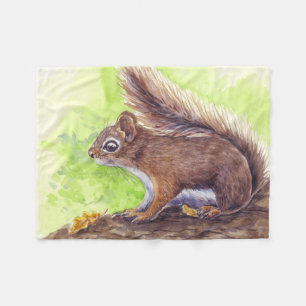 Squirrel Fleece Blanket