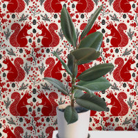 Squirrel Forest Woodland Pattern