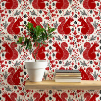 Squirrel Forest Woodland Pattern