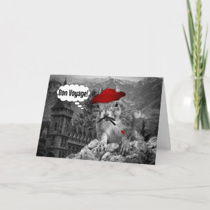 Squirrel French Artist Bon Voyage Card