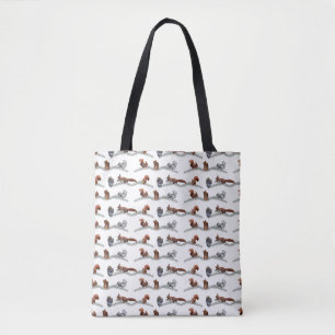 Squirrel Frenzy All Over Print Bag (choose colour)