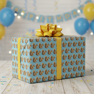 Squirrel Frenzy Fun, Bold, and Unexpected - Wrapping Paper Sheet
