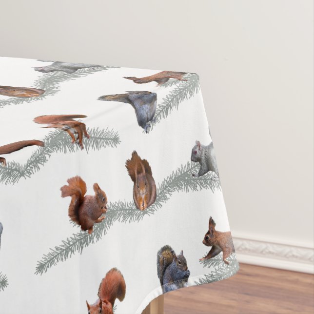 Squirrel Frenzy Tablecloth (In Situ)