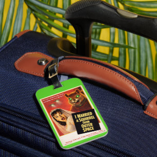 Squirrel from Outer Space Luggage Tag