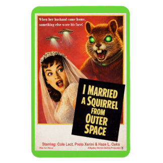 Squirrel from Outer Space Magnet