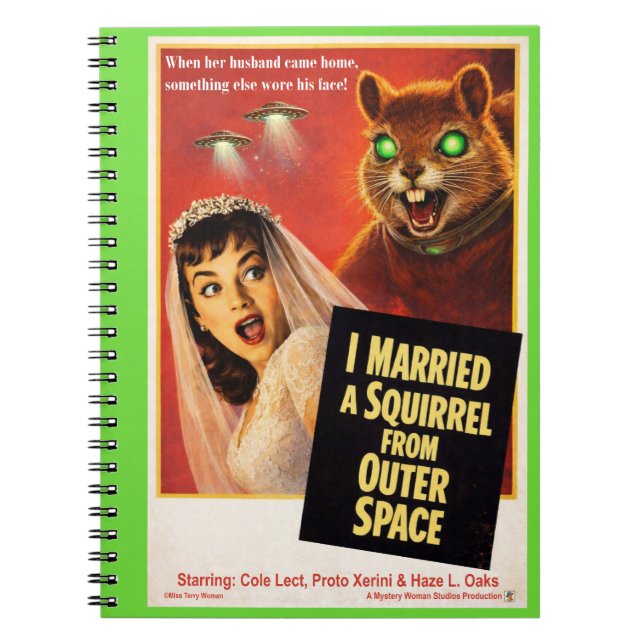 Squirrel from Outer Space Notebook (Front)