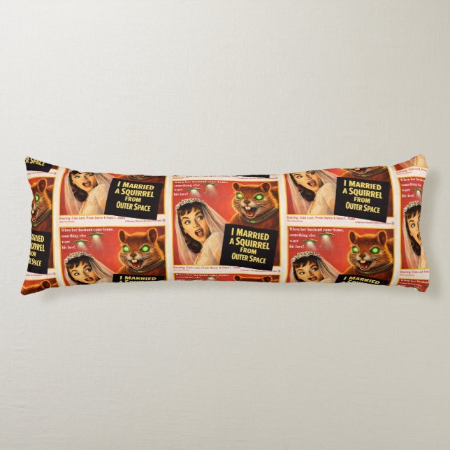 Squirrel from Outer Space Parody Body Cushion (Front)