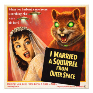 Squirrel from Outer Space Photo Print